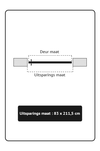 houd er rekening mee dat pot Sluipmoordenaar Stalen taatsdeur 83 x 211,5 cm - Stalen binnendeuren