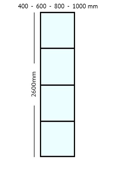 Banket Zoek machine optimalisatie oogopslag Stalen paneel 260 cm hoog - Stalen binnendeuren